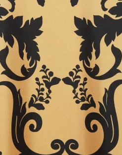La DoubleJ Vestiti<Muumuu Dress Round NeckCherubs Gold in Silk Twill