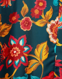La DoubleJ Vestiti<Muumuu Dress Round NeckHottie Emerald in Silk Twill