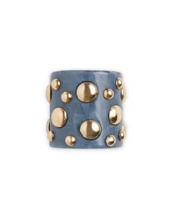 La DoubleJ Bijoux|Accessories<Nefertiti BangleSolid Teal in Acrylic Resin