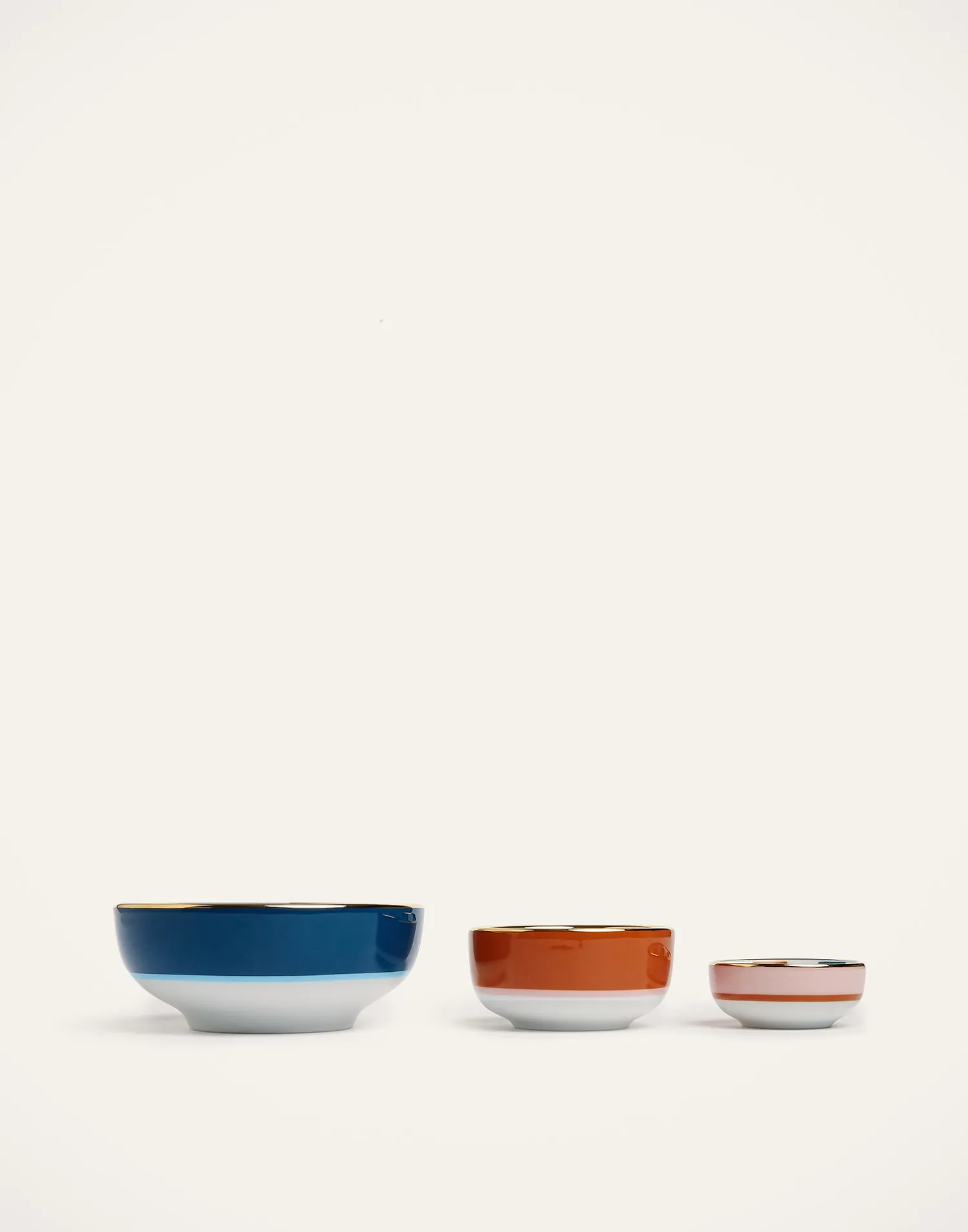 La DoubleJ Accessori Per La Tavola|Tavola<Nesting Bowls SetDiamond Dots in Porcelain