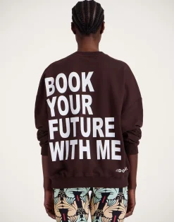 La DoubleJ Loungewear|Felpe E Magliette<Off Court SweatshirtSolid Brown in Jersey