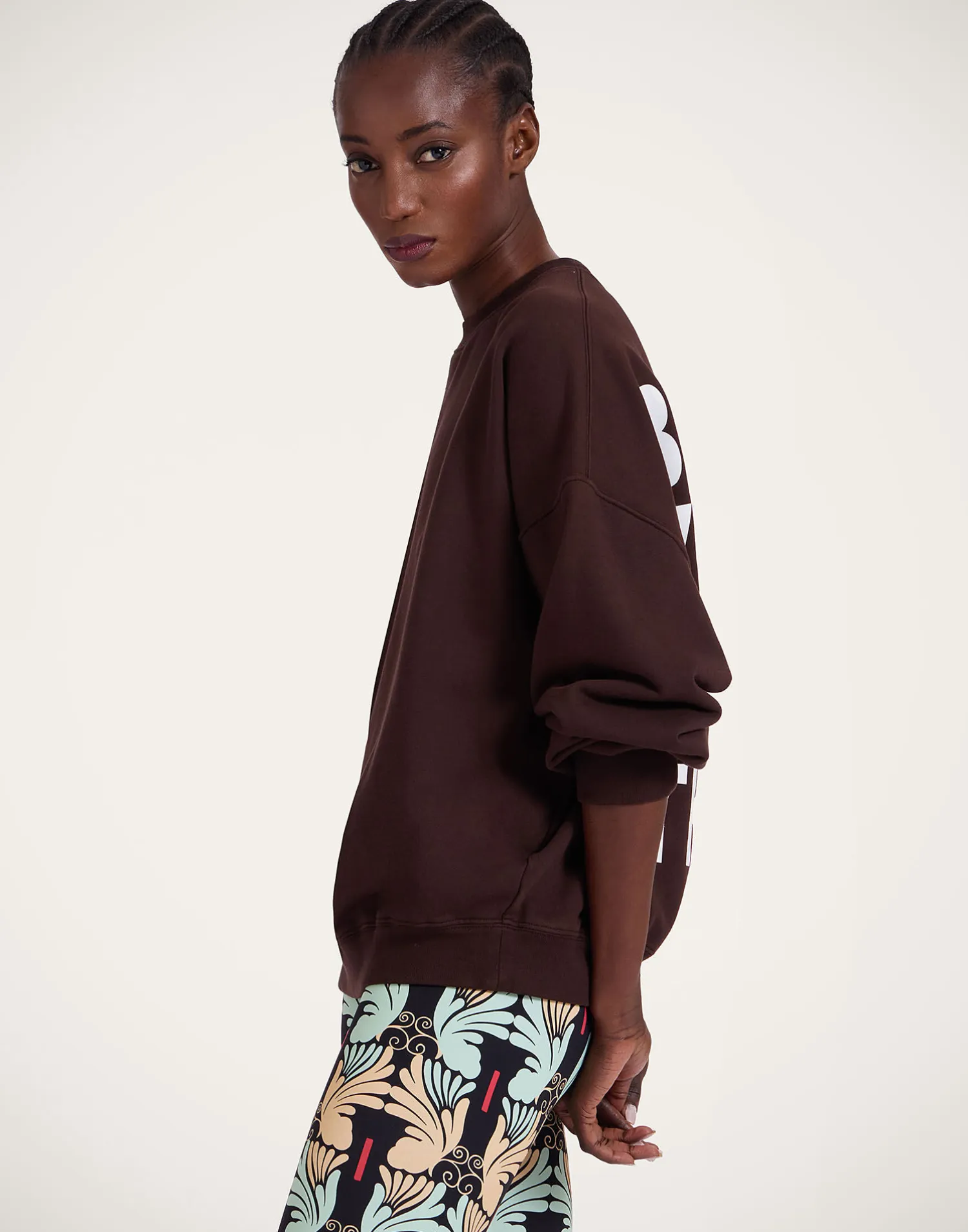 La DoubleJ Loungewear|Felpe E Magliette<Off Court SweatshirtSolid Brown in Jersey