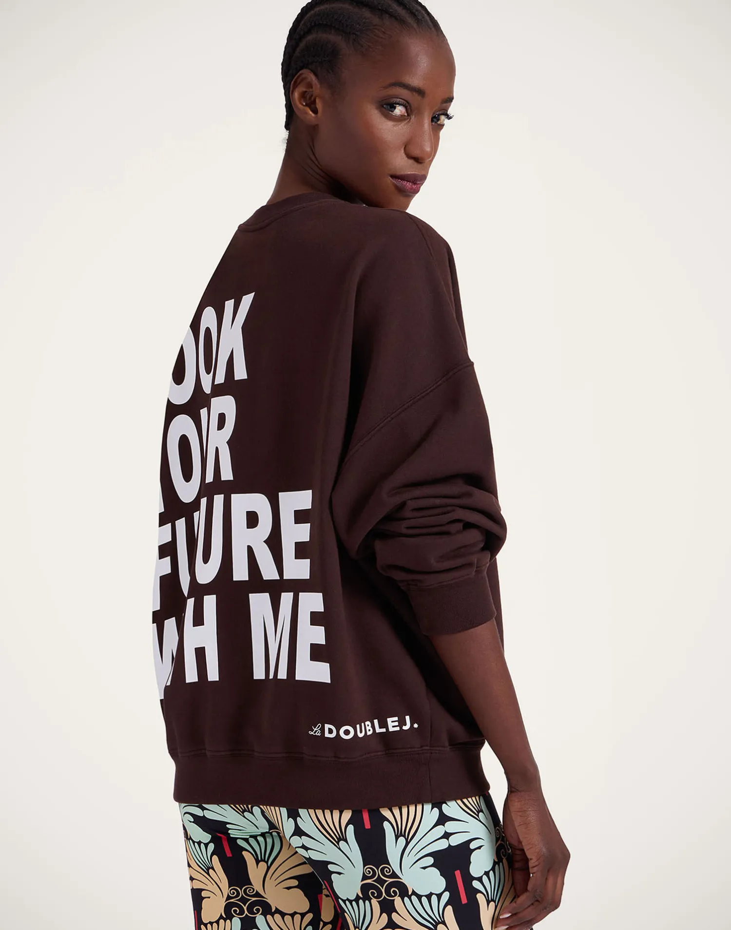 La DoubleJ Loungewear|Felpe E Magliette<Off Court SweatshirtSolid Brown in Jersey