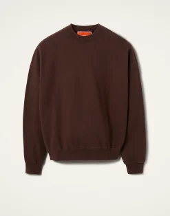 La DoubleJ Loungewear|Felpe E Magliette<Off Court SweatshirtSolid Brown in Jersey