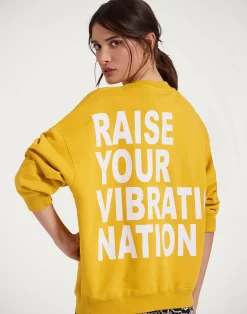 La DoubleJ Loungewear|Felpe E Magliette<Off Court SweatshirtSolid Dark Yellow in Jersey