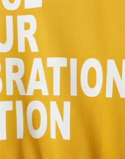La DoubleJ Loungewear|Felpe E Magliette<Off Court SweatshirtSolid Dark Yellow in Jersey