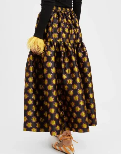 La DoubleJ Gonne<Oscar SkirtWinter Sun Black in Jacquard