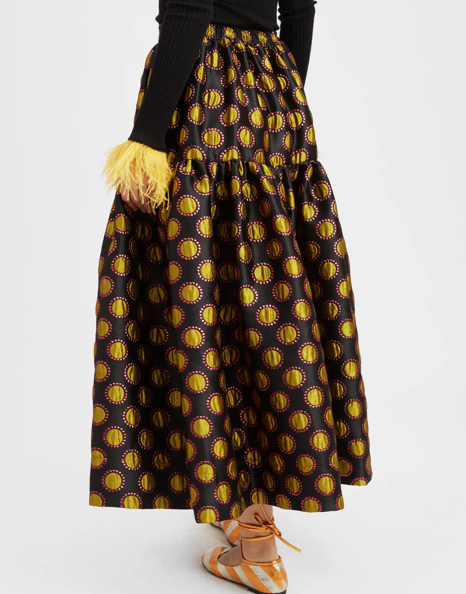 La DoubleJ Gonne<Oscar SkirtWinter Sun Black in Jacquard