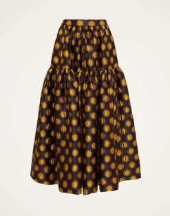 La DoubleJ Gonne<Oscar SkirtWinter Sun Black in Jacquard