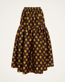 La DoubleJ Gonne<Oscar SkirtWinter Sun Black in Jacquard