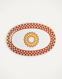 La DoubleJ Accessori Per La Tavola|Tavola<Oval PlatterApollo Brick in Porcelain