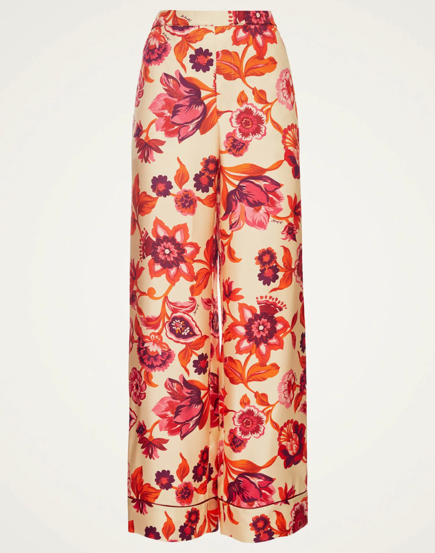 La DoubleJ Pantaloni E Shorts<Pajama PantsHottie Cream in Silk Twill