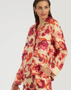 La DoubleJ Camicie E Top<Pajama ShirtHottie Cream in Silk Twill