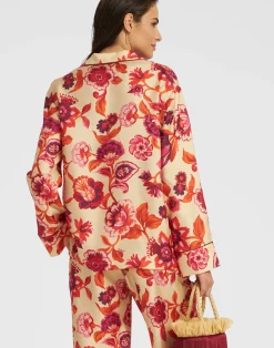 La DoubleJ Camicie E Top<Pajama ShirtHottie Cream in Silk Twill