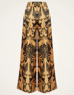 La DoubleJ Pantaloni E Shorts<Palazzo PantsCherubs Gold in Silk Twill