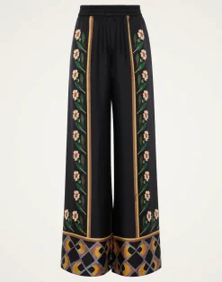 La DoubleJ Pantaloni E Shorts<Palazzo PantsDazed Placée Black in Silk Twill