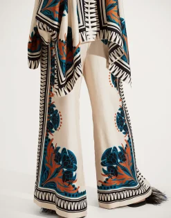 La DoubleJ Pantaloni E Shorts<Palazzo PantsFlorence Plac&eacute;e in Silk Twill