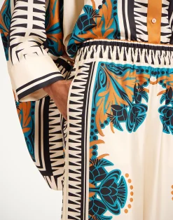 La DoubleJ Pantaloni E Shorts<Palazzo PantsFlorence Plac&eacute;e in Silk Twill