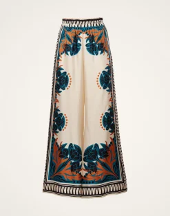 La DoubleJ Pantaloni E Shorts<Palazzo PantsFlorence Plac&eacute;e in Silk Twill