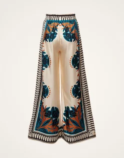 La DoubleJ Pantaloni E Shorts<Palazzo PantsFlorence Plac&eacute;e in Silk Twill