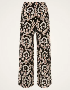 La DoubleJ Pantaloni E Shorts<Palazzo PantsGhirlanda Black in Velvet Stretch