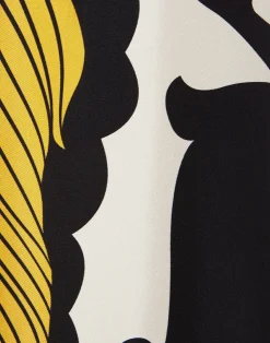 La DoubleJ Pantaloni E Shorts<Palazzo PantsMarea Black & White in Silk Twill