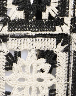 La DoubleJ Pantaloni E Shorts<Palazzo PantsMini Tiles Black in Macramé
