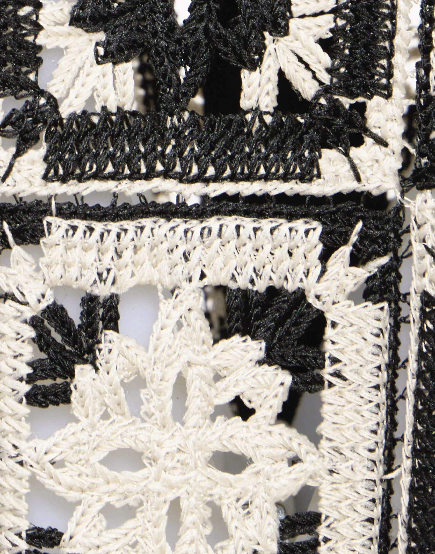 La DoubleJ Pantaloni E Shorts<Palazzo PantsMini Tiles Black in Macramé