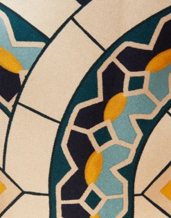 La DoubleJ Pantaloni E Shorts<Palazzo PantsMudejar Plac&eacute;e Blue in Silk Twill
