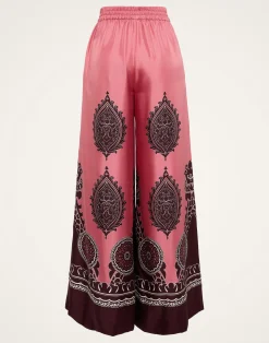 La DoubleJ Pantaloni E Shorts<Palazzo PantsOltrarno Placée Pink in Silk Twill