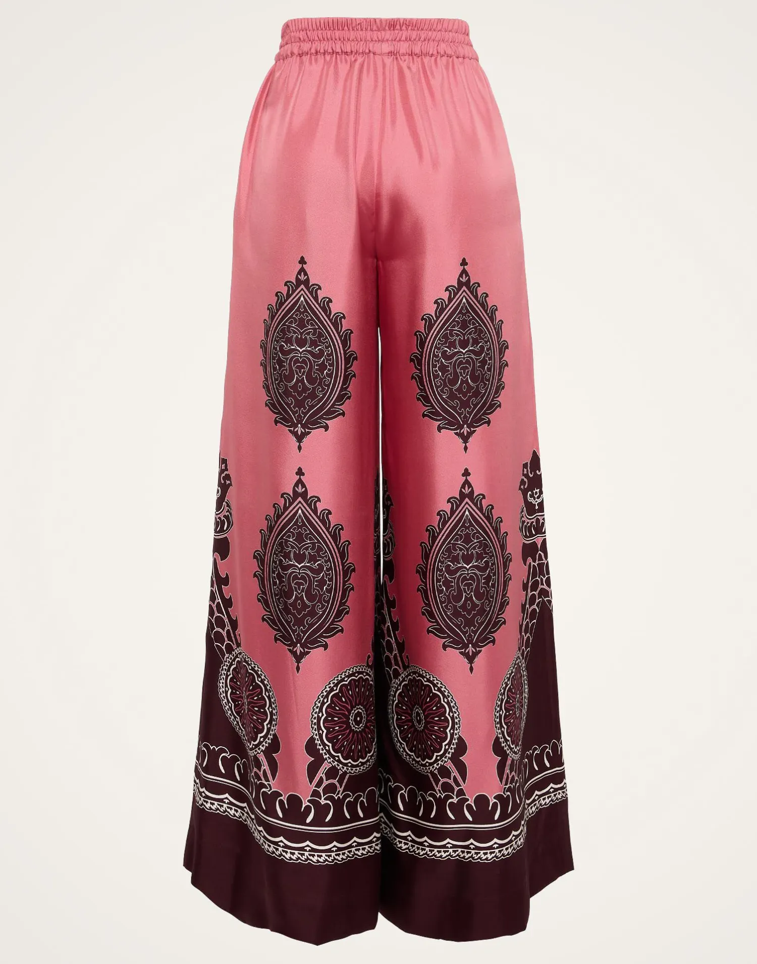 La DoubleJ Pantaloni E Shorts<Palazzo PantsOltrarno Placée Pink in Silk Twill
