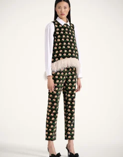 La DoubleJ Pantaloni E Shorts<24/7 PantsMayfair Black in Cotton Velvet