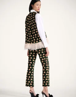 La DoubleJ Pantaloni E Shorts<24/7 PantsMayfair Black in Cotton Velvet