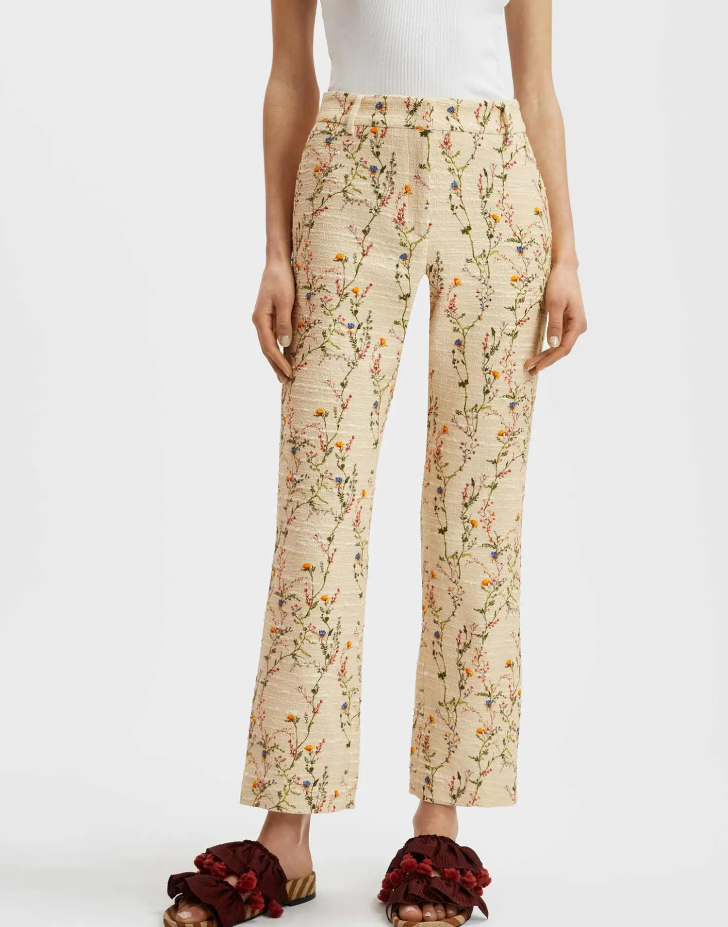 La DoubleJ Pantaloni E Shorts<24/7 PantsPrimavera Cream in Tweed