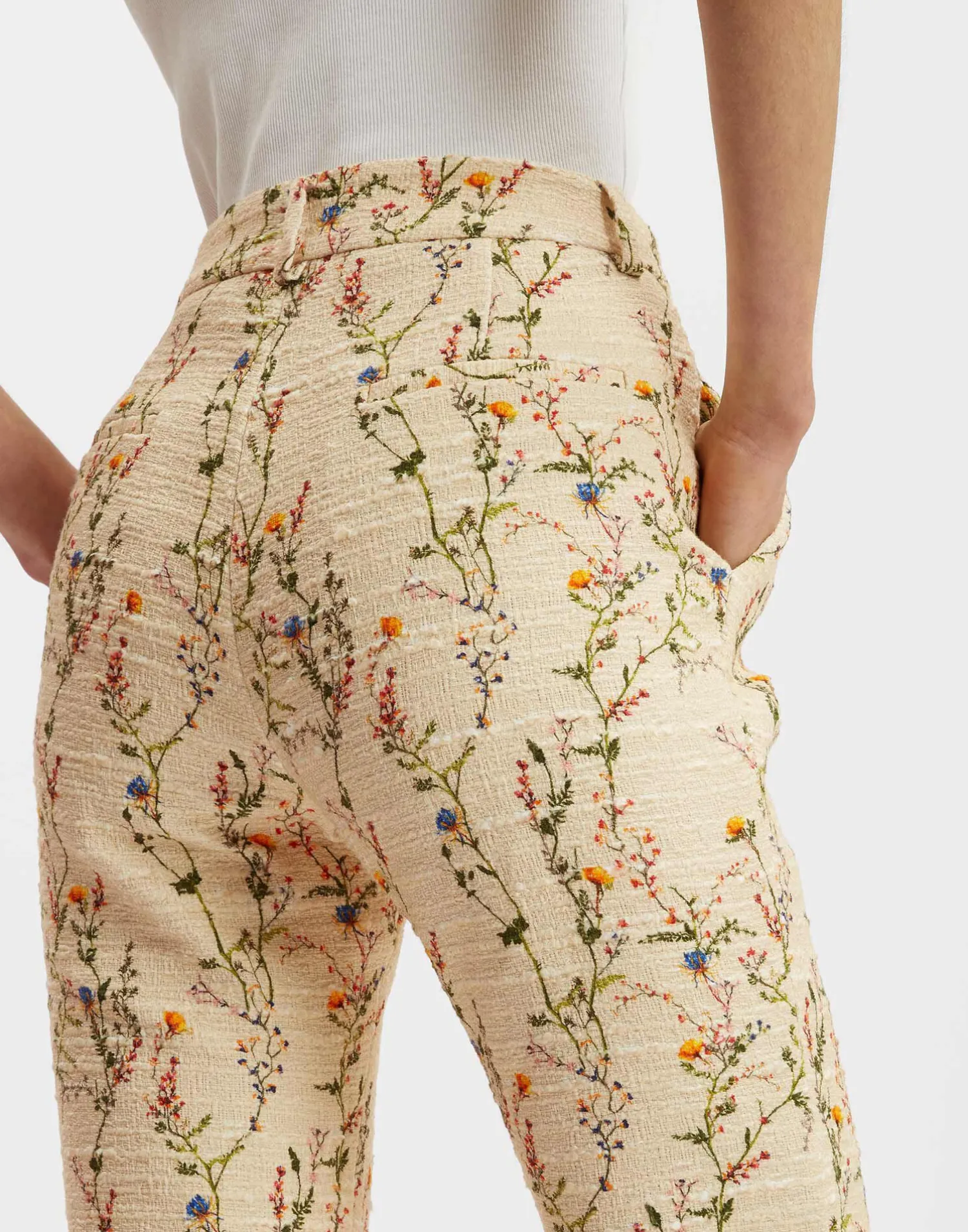 La DoubleJ Pantaloni E Shorts<24/7 PantsPrimavera Cream in Tweed