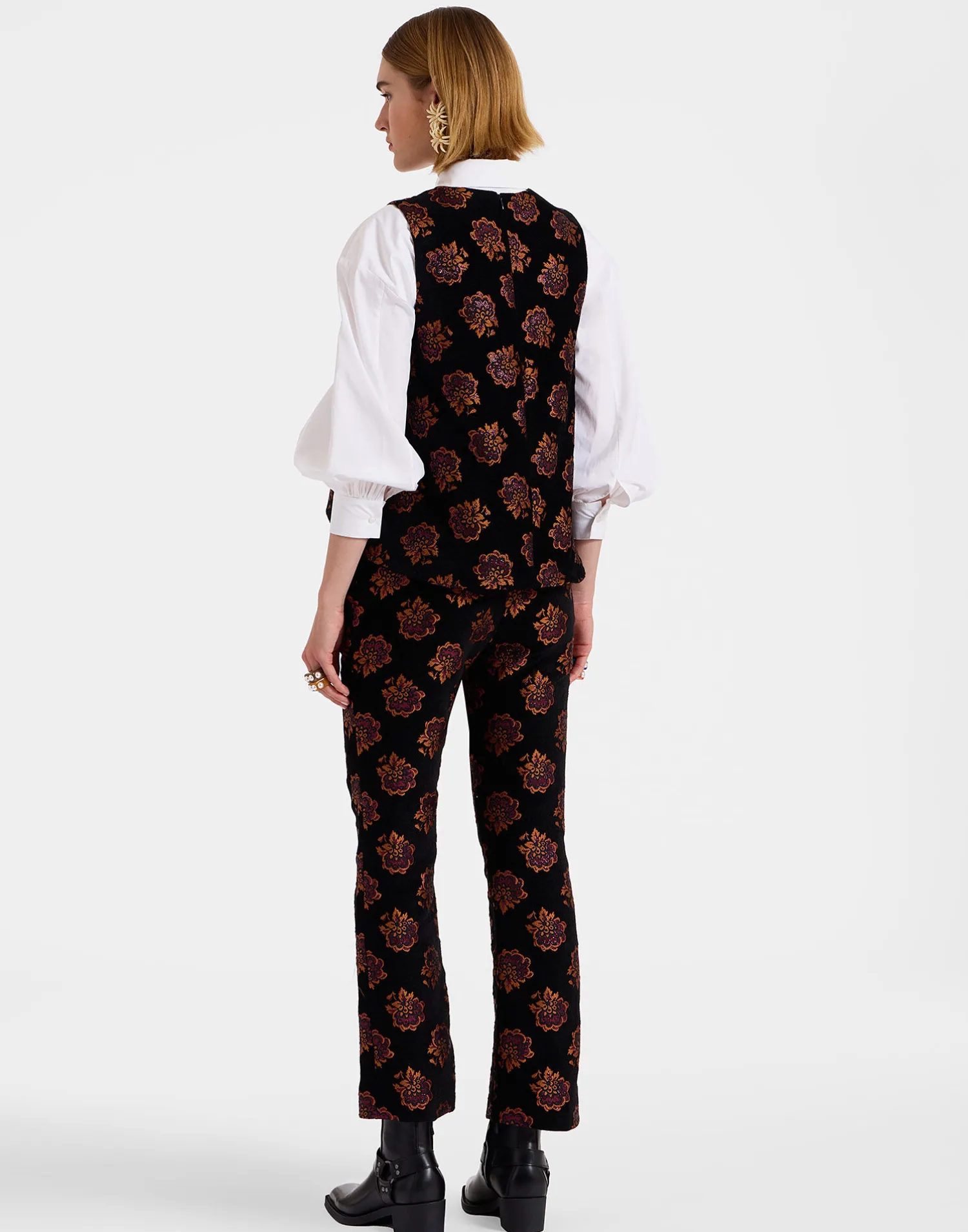 La DoubleJ Pantaloni E Shorts<24/7 PantsRosette Black in Jacquard