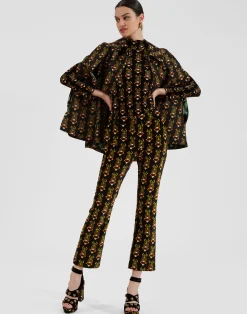 La DoubleJ Pantaloni E Shorts<24/7 PantsScarab Black in Cotton Velvet