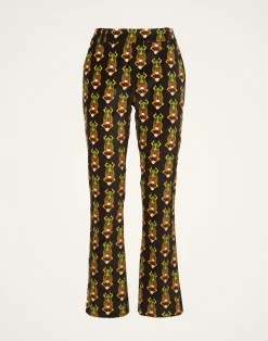 La DoubleJ Pantaloni E Shorts<24/7 PantsScarab Black in Cotton Velvet