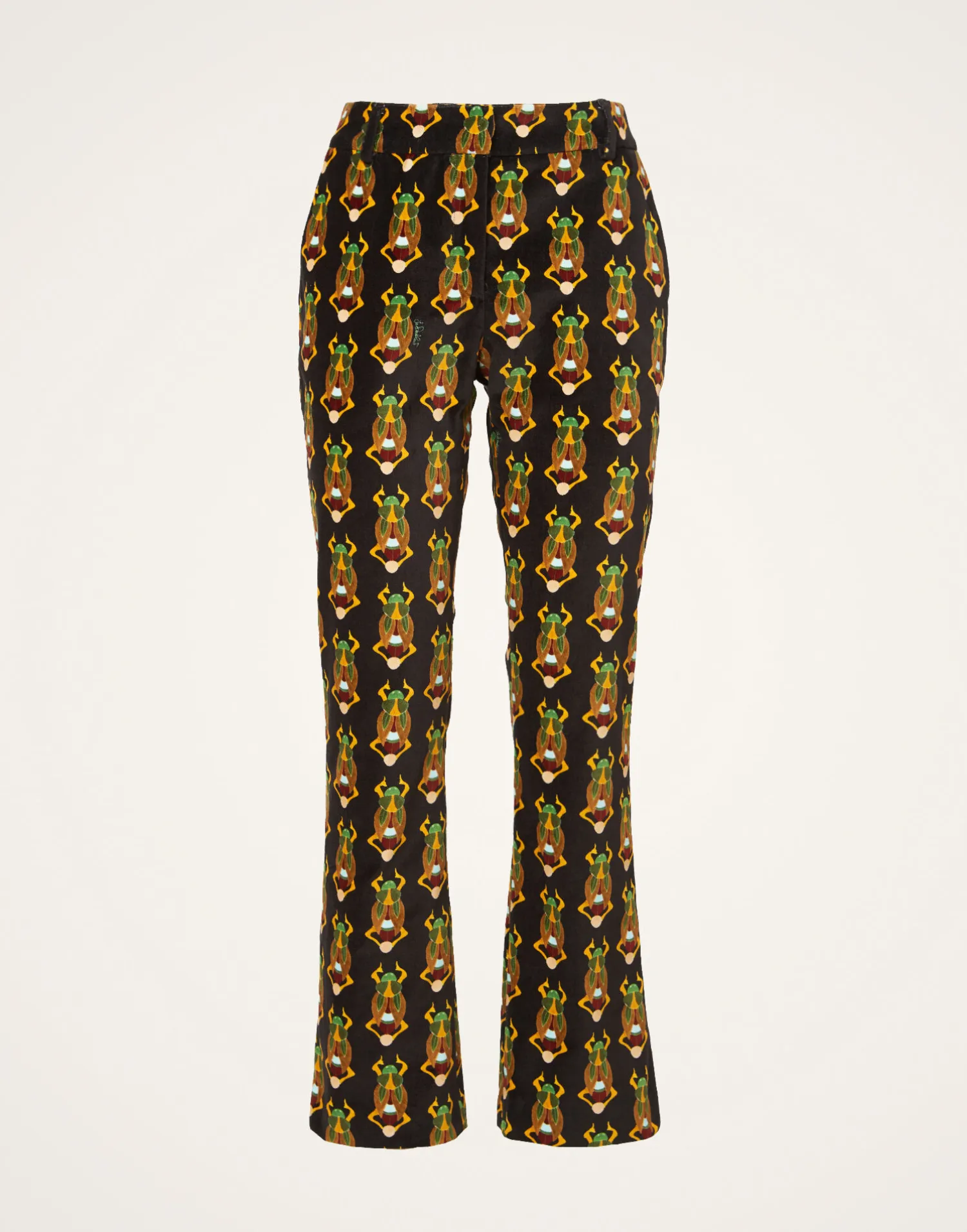 La DoubleJ Pantaloni E Shorts<24/7 PantsScarab Black in Cotton Velvet