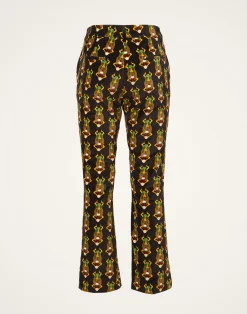 La DoubleJ Pantaloni E Shorts<24/7 PantsScarab Black in Cotton Velvet