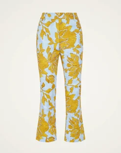 La DoubleJ Pantaloni E Shorts<24/7 PantsTangle Light Blue in Shot Cotton