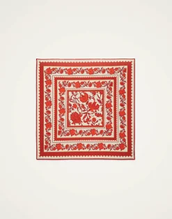 La DoubleJ Moda Mare<PareoDragonflower Plac&eacute;e Red in Silk Voile