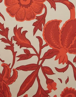 La DoubleJ Moda Mare<PareoDragonflower Placée Red in Silk Voile