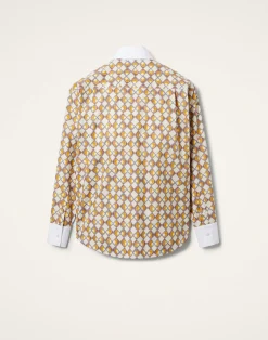 La DoubleJ Camicie E Top<Peggy ShirtHalf-Light Micro Cream in Poplin Cotton