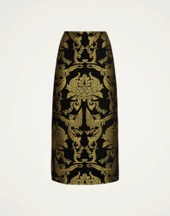 La DoubleJ Party Dressing<Pencil SkirtCherubs Black in Jacquard