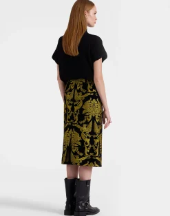 La DoubleJ Gonne<Pencil SkirtCherubs Black in Jacquard