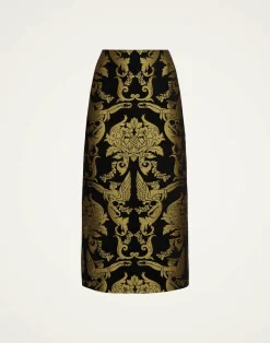 La DoubleJ Gonne<Pencil SkirtCherubs Black in Jacquard