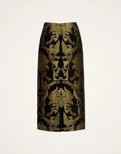 La DoubleJ Gonne<Pencil SkirtCherubs Black in Jacquard