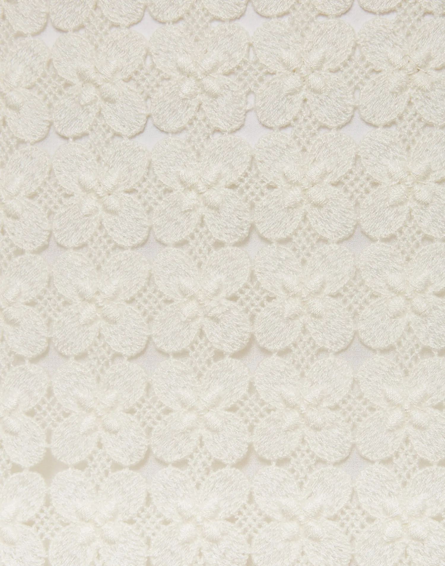 La DoubleJ Gonne<Pencil SkirtClover White in Embroidered Cotton