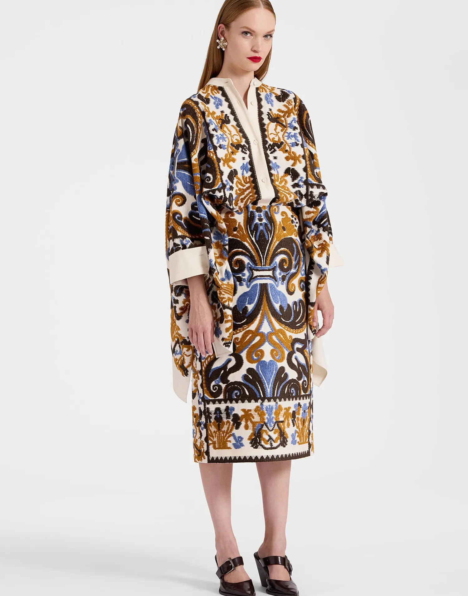 La DoubleJ Party Dressing<Pencil SkirtCorsini Cream in Jacquard
